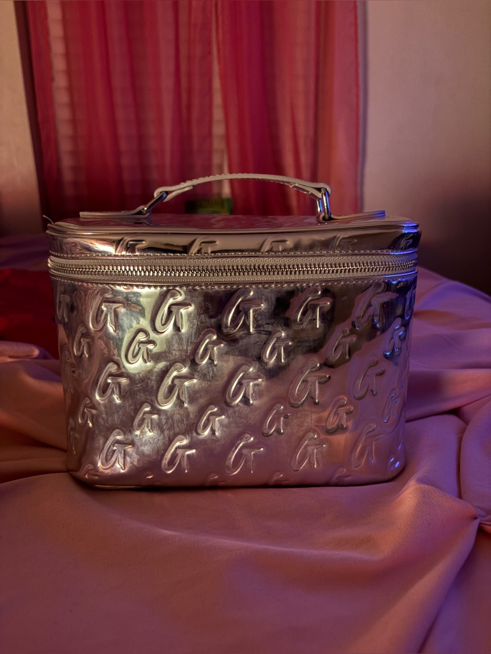 Glamaholic Silver Metallic Vanity Bag